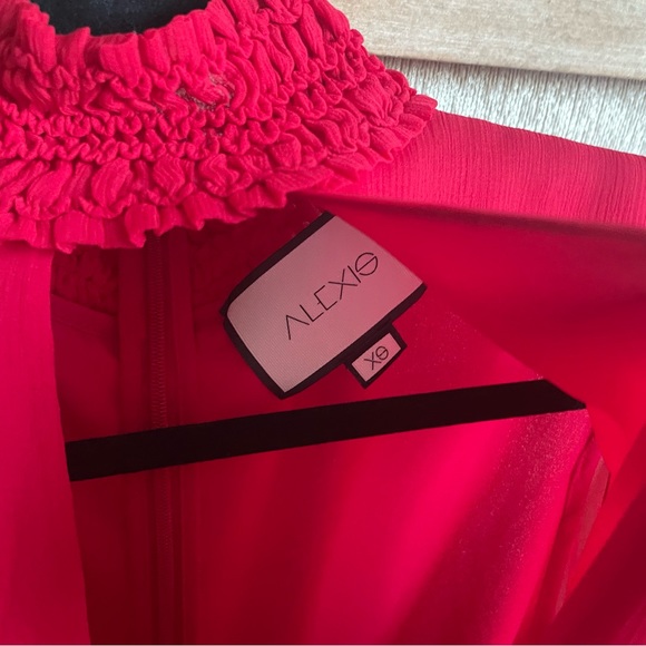 Alexis Hiro red mock neck silk long sleeve top NWOT - Picture 10 of 11